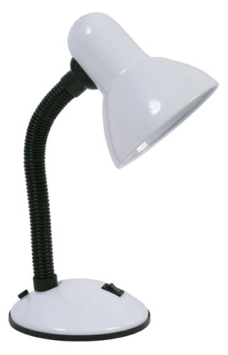 ECOLITE kancelářská stolní lampa BOND, L077-BI (bílá)svít.stolní.BONDbí.60W E27 L077-BI 