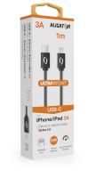 Datový kabel ALIGATOR POWER 3A, USB-C/Lightning, 1m, černý_4 (3)