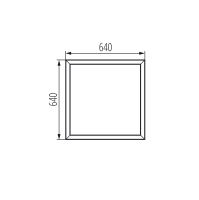 Rámeček hliníkový pro instalaci LED panelů do SDK, bílý, rozměr 600x600mm ADTR PT 6060-W 27608 (4)