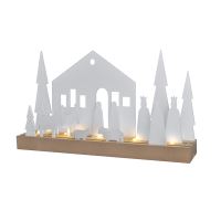 Solight LED zimní vesnička, modulární, 14 prvků, 10x LED, 2x AAA - 1V253_2 (1)
