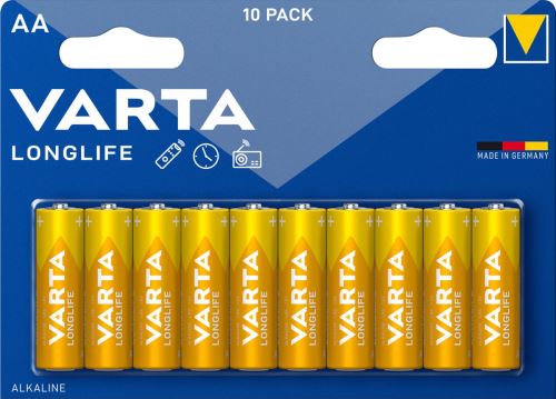 Baterie Varta 4106, AA/R06 alk.LONGLIFE B10 VARTA  4106B10 R06 alk.Longlife_1