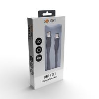 Solight USB-C 3.1 kabel, USB-C konektor - USB-C konektor, silikon, 2m - SSC1702-S_3 (2)