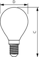 LED žárovka Philips E14 6,5W-60W 4000K 230V P45 FR G   P347625_2 (1)