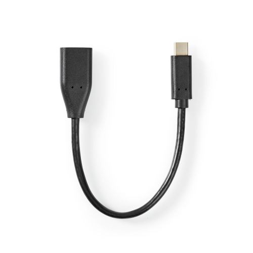 USB Adaptér Typ-C vidlice  / USB-A zásuvka 20cm černý CCGT61710BK02_1