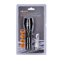 Solight LED nabíjecí svítilna, 300lm, Cree, zoom, power banka, Li-Ion - WN26_6 (5)