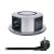 Solight 3z + USB A+C 20W PD, Wireless 10W, výsuvný blok zásuvek, 2m,  stříbrný - PP120CW-PD20