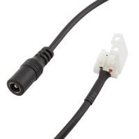 Napájecí kabel pro LED pásek 10mm s konektory, 2p + DC 2,1 x 5,5mm zásuvka, 15cm (1)