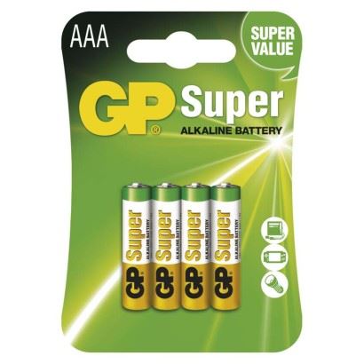 Baterie GP Super Alkaline R03 (AAA, mikrotužka) bl_1