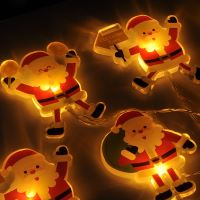 Solight LED okenní řetěz - Santa, 6x LED, přísavný, 120cm, 2x AA - 1V251_3 (2)