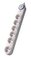 Solight přepěťová ochrana, 150J, 6 zásuvek, 3m, bílá - PO63_2 (1)