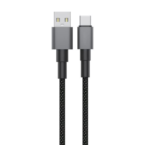 Nabíjecí a datový kabel TECHNIK USB-A/USB-C 1m, 5V 3A, černý