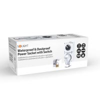 Solight zásuvka IP66 s vypínačem, vodotěsná a prachotěsná - 5B351_11 (10)