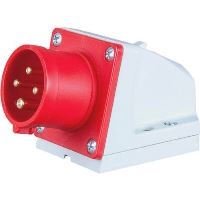 Instalační vidlice 16A/400V/4-pól nástěnná PCE 514-6