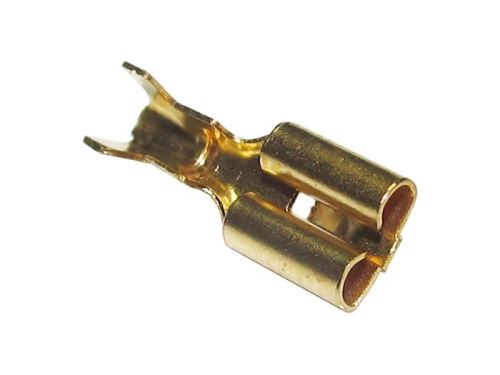 Konektor FASTON 4,8 mm zásuvka kabelová neizolovaná