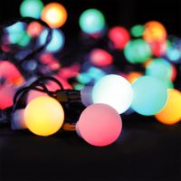 Solight LED 2v1 venkovní vánoční řetěz, koule, dálkový ovladač, 100LED, RGB+bílá, 10m+ (1) (1)