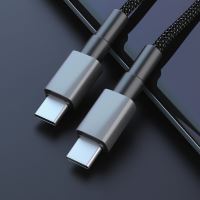 Nabíjecí a datový kabel TECHNIK USB-C/USB-C 1m, 60W 20V 3A, černý (2)