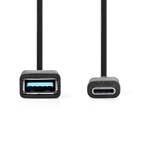 USB-C™ Adaptér
USB 3.2 Gen 1 | USB-C™ Zástrčka | USB-A Zásuvka | 5 Gbps | 0.15 m | Kulatý | Poniklované | PVC | Černá | Box