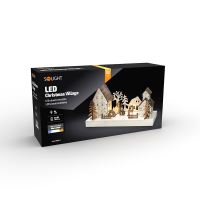 Solight LED vánoční vesnička, 34x17cm, dřevo, 4 LED, 2x AA - 1V256_8 (7)