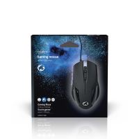 Gaming Mouse GMWD110BK kabelové | 1200 / 2400 / 4800 / 7200 dpi | Nastavitelné DPI | Počet tlačítek: 6 | Programovatelná tlačítka | Pro praváky | 1.50 m | Bez Osvětlení (10)