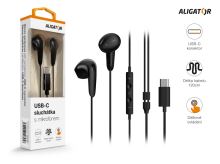 Sluchátka ALIGATOR ALIGATOR AE007 Cool Music, USB-C, černá_3 (2)