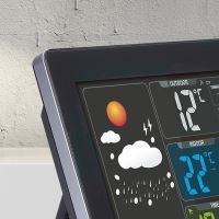 Solight meteostanice, barevný LCD, teplota, vlhkost,RCC, černá - TE80_3 (2)