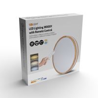 Solight LED osvětlení s dálkovým ovladačem Woody, 48W, 3360lm, 38cm, změna chromatično (8) (8)